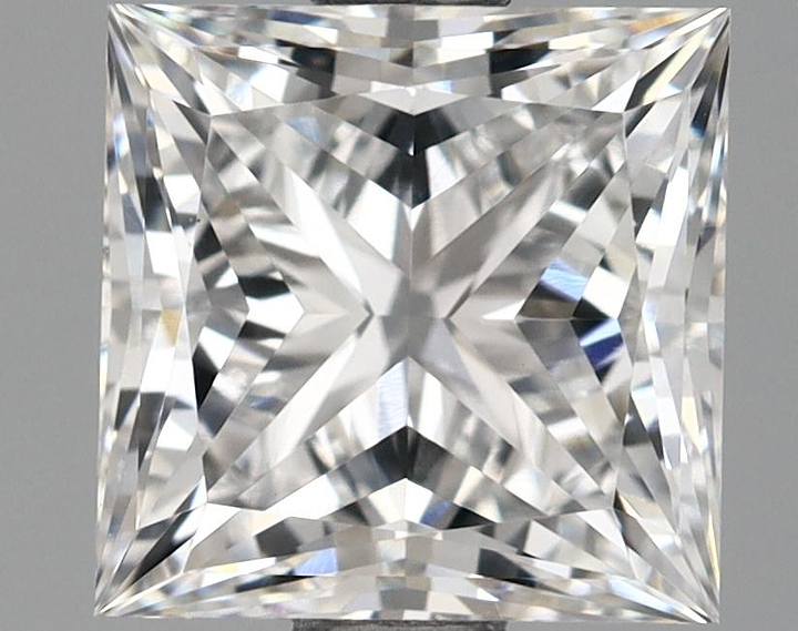 1.69 Carat Princess Shaped Ideal Cut VVS2 IGI Certified Lab Grown Diamond