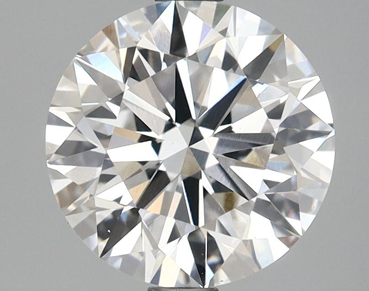 2.5 Carat Round Shaped Ideal Cut VVS2 IGI Certified Lab Grown Diamond