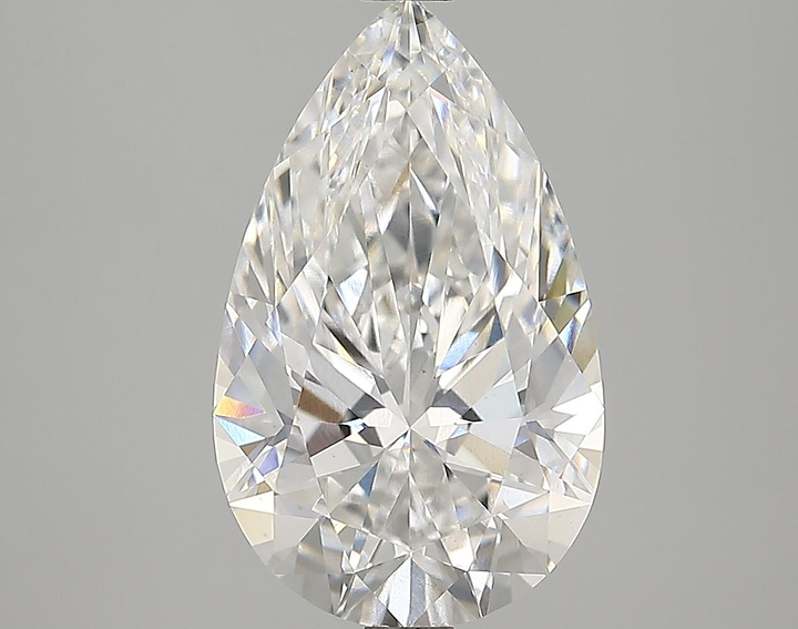 3.69 Carat Pear Shaped Ideal Cut VVS2 IGI Certified Lab Grown Diamond