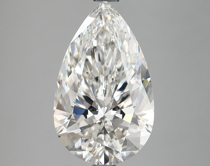 3.61 Carat Pear Shaped Ideal Cut VVS2 IGI Certified Lab Grown Diamond