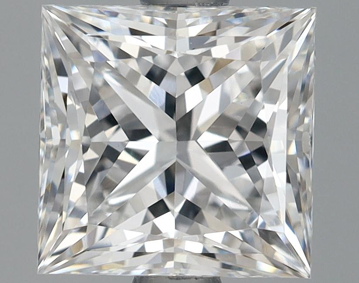 1.69 Carat Princess Shaped Ideal Cut VVS2 IGI Certified Lab Grown Diamond