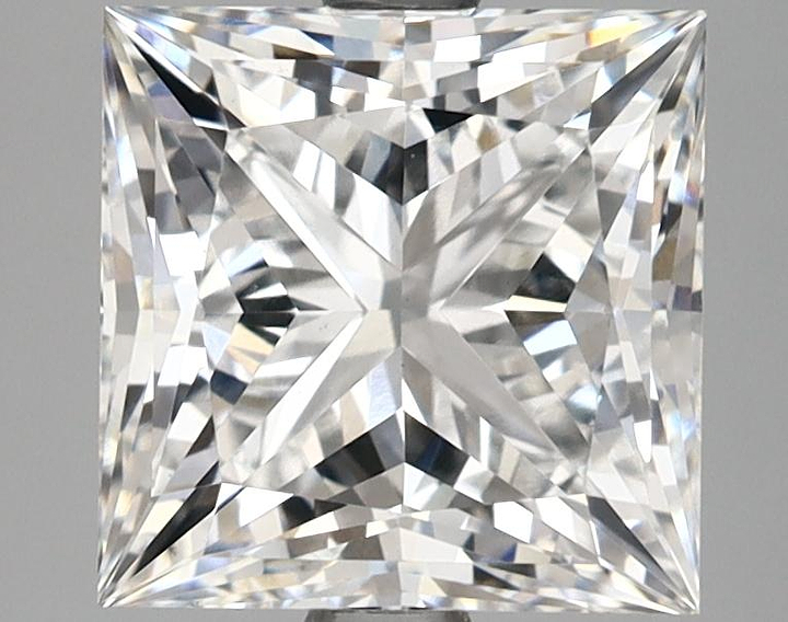 3.13 Carat Princess Shaped Ideal Cut VVS2 IGI Certified Lab Grown Diamond