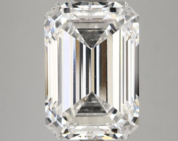 4.14 Carat Emerald Shaped Ideal Cut VVS2 IGI Certified Lab Grown Diamond