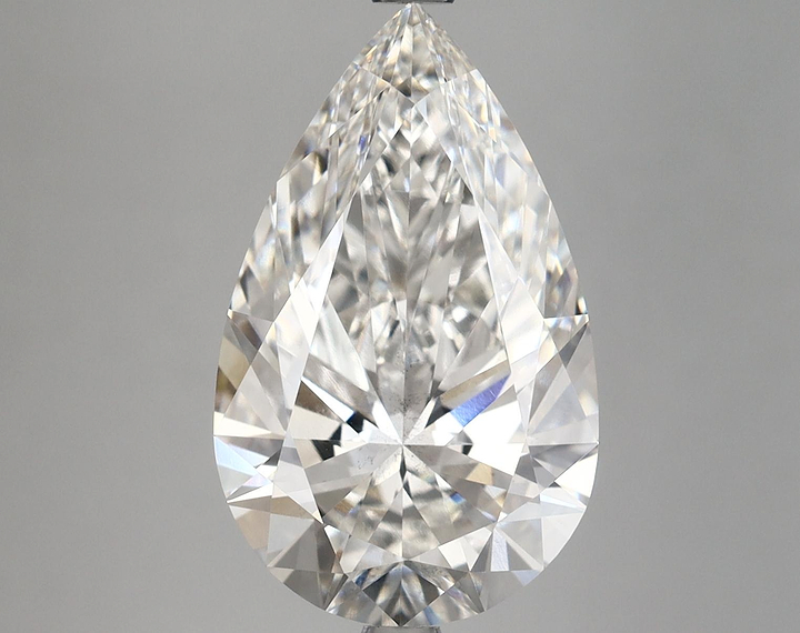 5.56 Carat Pear Shaped Ideal Cut VS2 IGI Certified Lab Grown Diamond