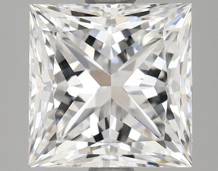 2.68 Carat Princess Shaped Ideal Cut VVS2 IGI Certified Lab Grown Diamond