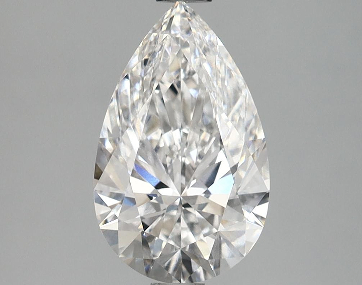 1.69 Carat Pear Shaped Ideal Cut VVS2 IGI Certified Lab Grown Diamond
