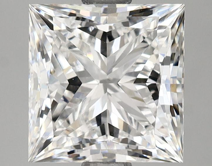 2.37 Carat Princess Shaped Ideal Cut VVS2 IGI Certified Lab Grown Diamond
