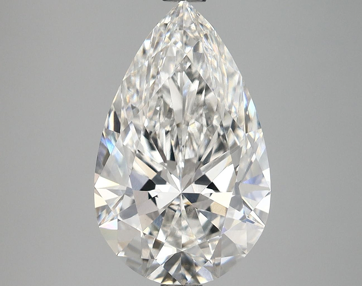 3.68 Carat Pear Shaped Ideal Cut VVS2 IGI Certified Lab Grown Diamond