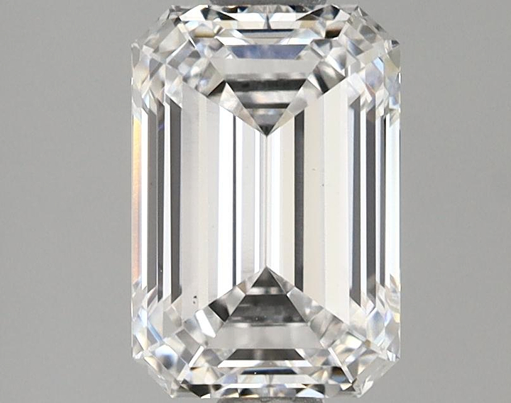 1.56 Carat Emerald Shaped Ideal Cut VVS2 IGI Certified Lab Grown Diamond