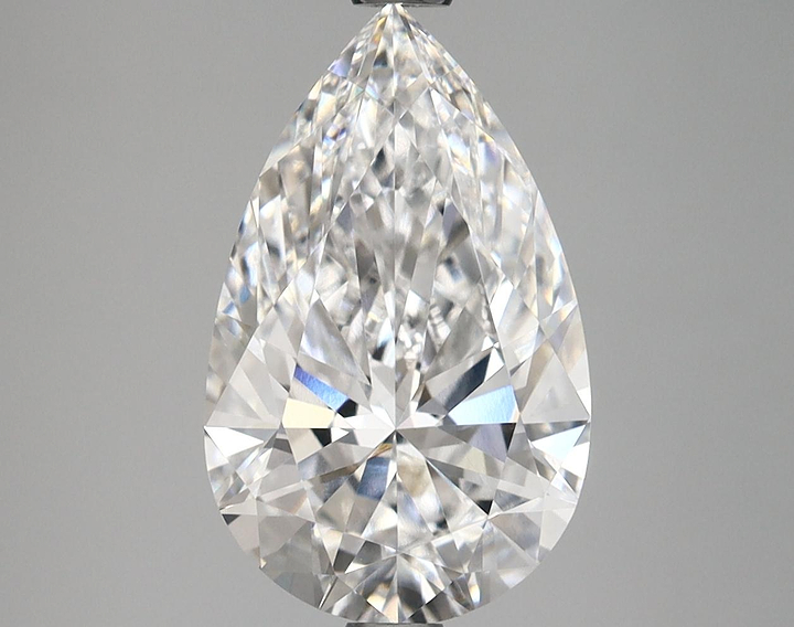 3.38 Carat Pear Shaped Ideal Cut VVS2 IGI Certified Lab Grown Diamond