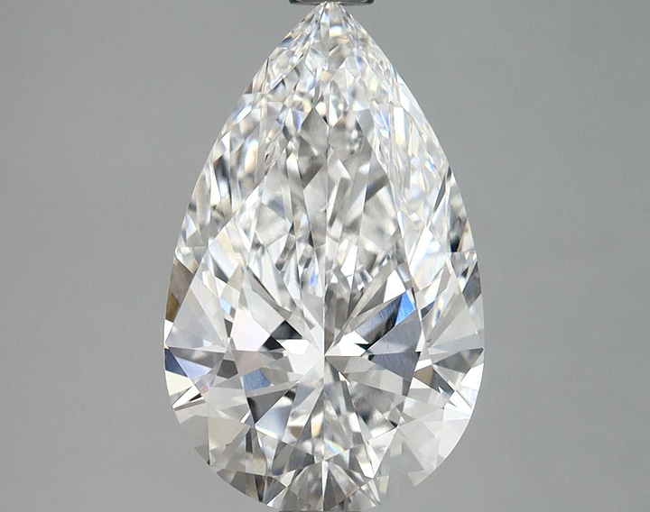 2.97 Carat Pear Shaped Ideal Cut VVS2 IGI Certified Lab Grown Diamond
