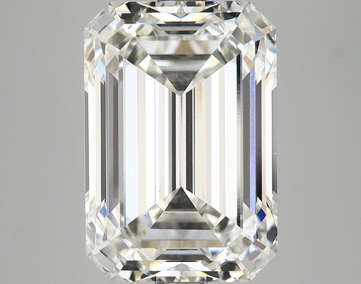 5.51 Carat Emerald Shaped Ideal Cut VVS2 IGI Certified Lab Grown Diamond