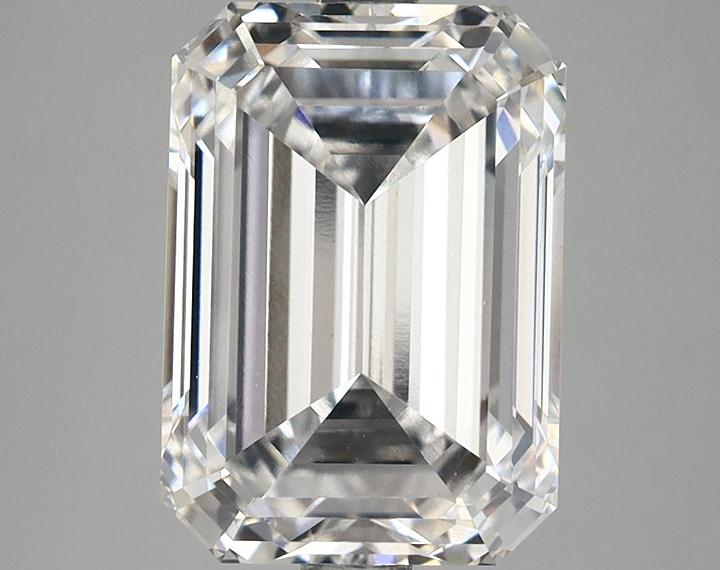 4.68 Carat Emerald Shaped Ideal Cut VVS2 IGI Certified Lab Grown Diamond
