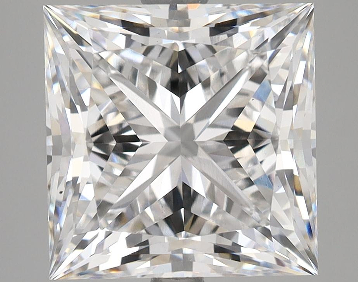 5.65 Carat Princess Shaped Ideal Cut VS1 IGI Certified Lab Grown Diamond