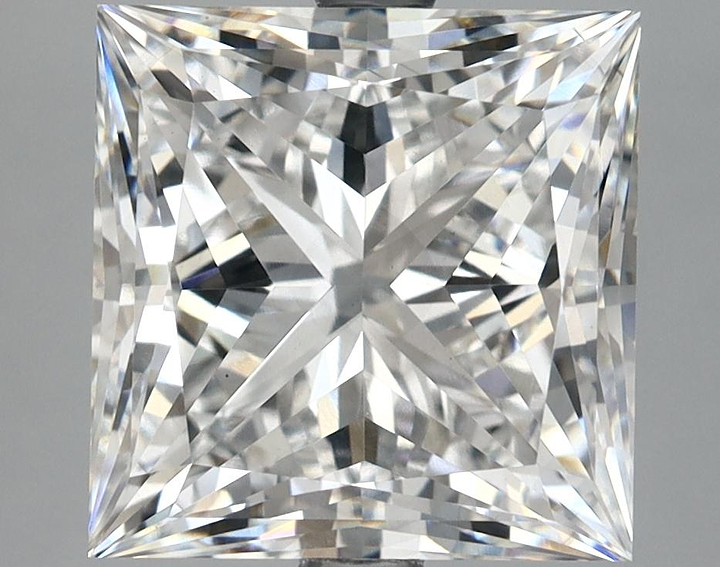 5.61 Carat Princess Shaped Ideal Cut VS1 IGI Certified Lab Grown Diamond