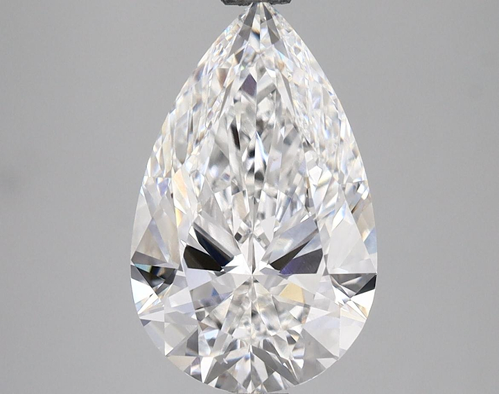 2.96 Carat Pear Shaped Ideal Cut VVS2 IGI Certified Lab Grown Diamond