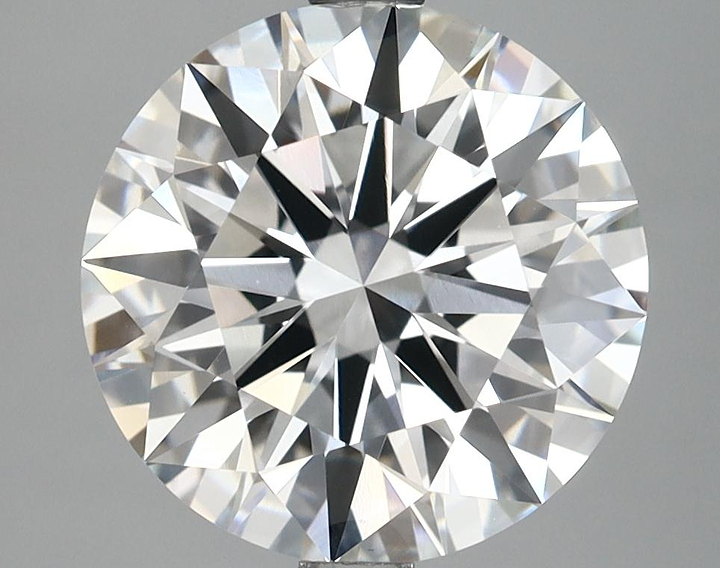 4.08 Carat Round Shaped Ideal Cut VVS2 IGI Certified Lab Grown Diamond