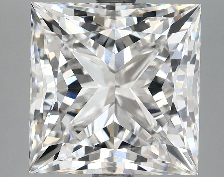 4.54 Carat Princess Shaped Ideal Cut VVS2 IGI Certified Lab Grown Diamond