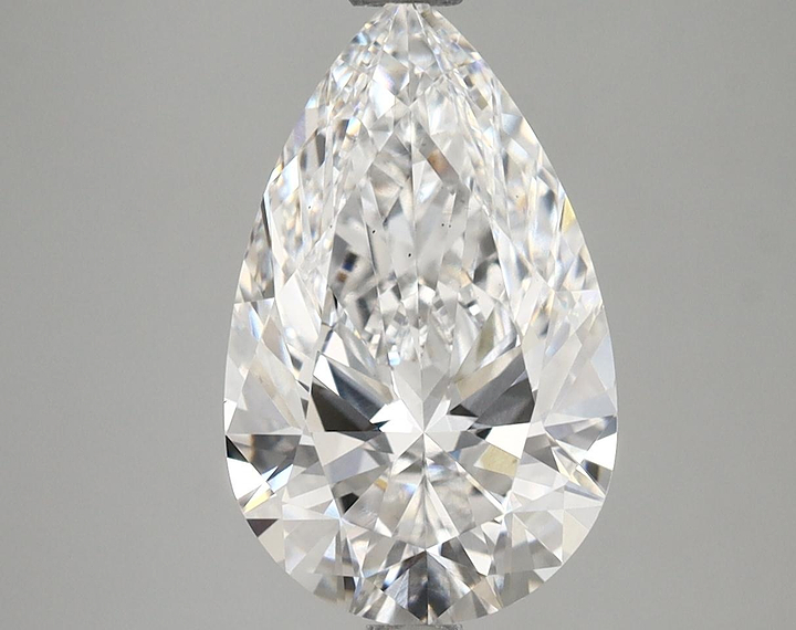 3.15 Carat Pear Shaped Ideal Cut VS1 IGI Certified Lab Grown Diamond