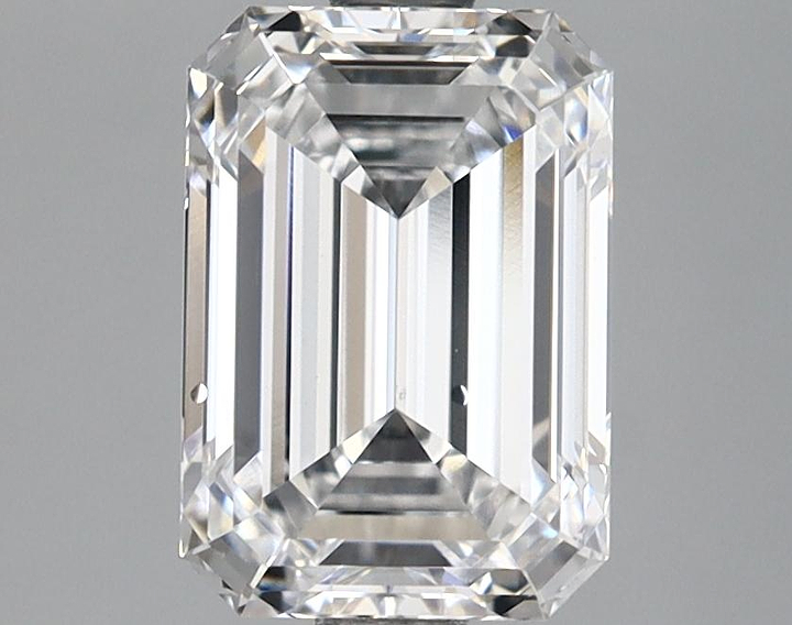 2.19 Carat Emerald Shaped Ideal Cut VVS2 IGI Certified Lab Grown Diamond