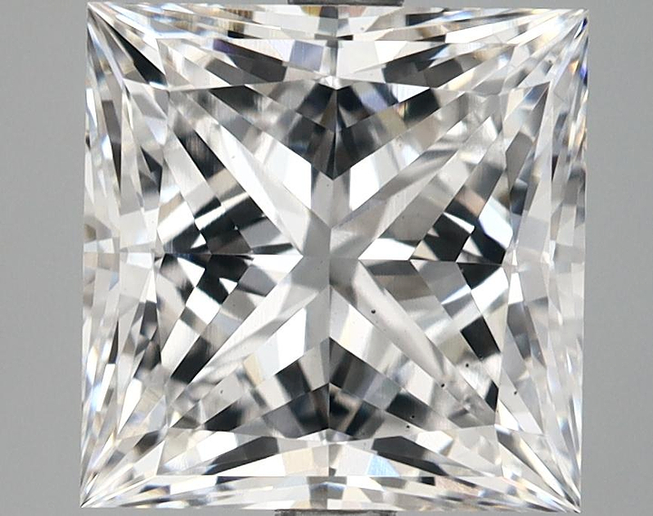 4.61 Carat Princess Shaped Ideal Cut VS2 IGI Certified Lab Grown Diamond