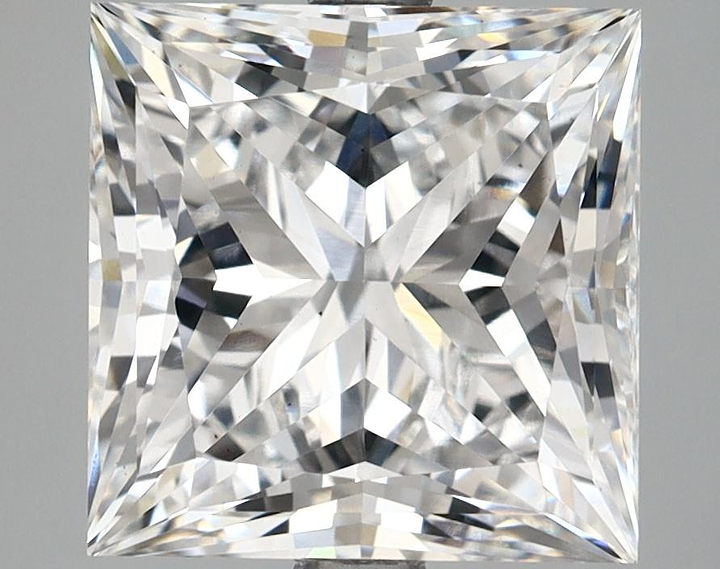 4.94 Carat Princess Shaped Ideal Cut VS1 IGI Certified Lab Grown Diamond