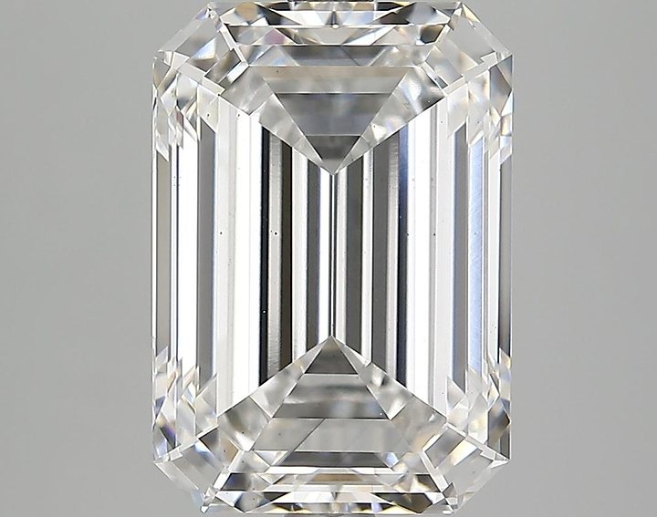 5.75 Carat Emerald Shaped Ideal Cut VS2 IGI Certified Lab Grown Diamond