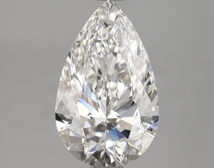 1.77 Carat Pear Shaped Ideal Cut VVS2 IGI Certified Lab Grown Diamond