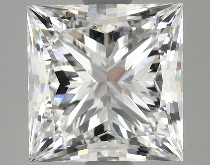 2.95 Carat Princess Shaped Ideal Cut VVS2 IGI Certified Lab Grown Diamond