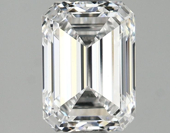 1.59 Carat Emerald Shaped Ideal Cut VVS2 IGI Certified Lab Grown Diamond