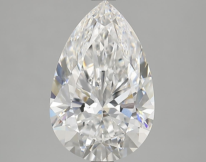 3.69 Carat Pear Shaped Ideal Cut VVS2 IGI Certified Lab Grown Diamond