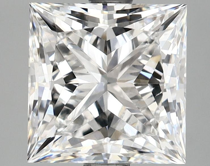 2.81 Carat Princess Shaped Ideal Cut VVS2 IGI Certified Lab Grown Diamond