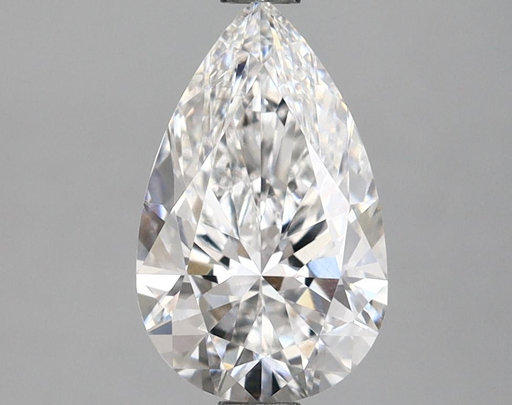 1.58 Carat Pear Shaped Ideal Cut VVS2 IGI Certified Lab Grown Diamond