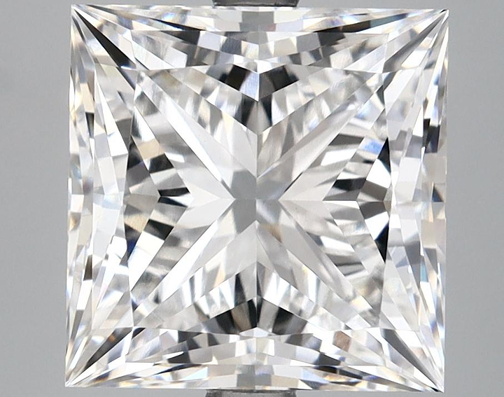 5.28 Carat Princess Shaped Ideal Cut VVS2 IGI Certified Lab Grown Diamond