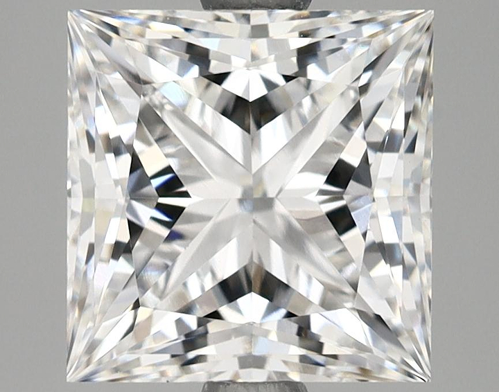 3.08 Carat Princess Shaped Ideal Cut VVS2 IGI Certified Lab Grown Diamond