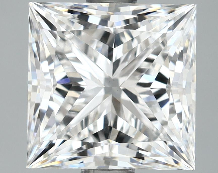 2.03 Carat Princess Shaped Ideal Cut VVS2 IGI Certified Lab Grown Diamond