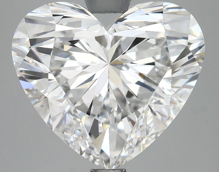 5.05 Carat Heart Shaped Ideal Cut VVS2 IGI Certified Lab Grown Diamond