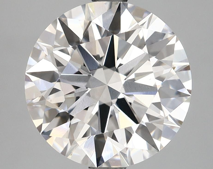 3.71 Carat Round Shaped Ideal Cut VVS2 IGI Certified Lab Grown Diamond