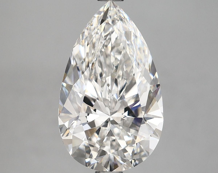3.13 Carat Pear Shaped Ideal Cut VVS2 IGI Certified Lab Grown Diamond