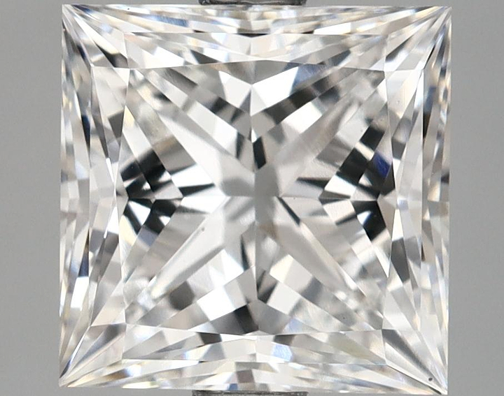 2.76 Carat Princess Shaped Ideal Cut VVS2 IGI Certified Lab Grown Diamond