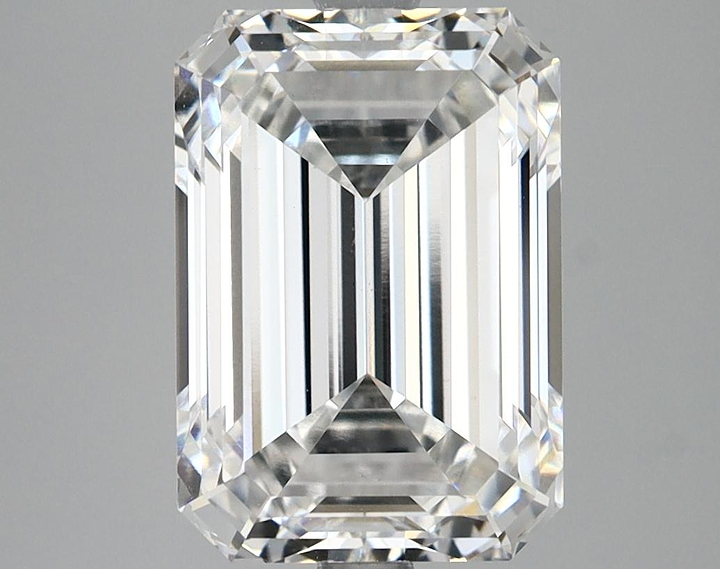 4.11 Carat Emerald Shaped Ideal Cut VVS2 IGI Certified Lab Grown Diamond