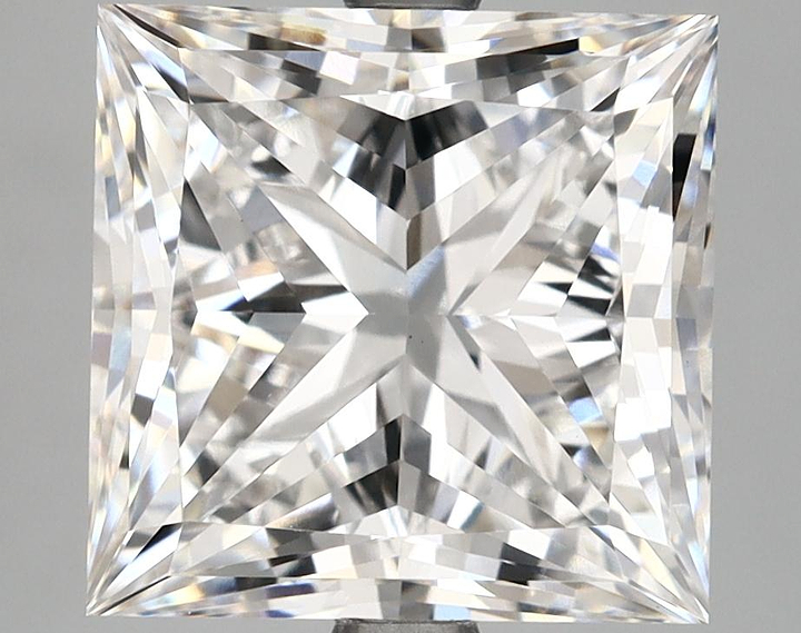 5.72 Carat Princess Shaped Ideal Cut VVS2 IGI Certified Lab Grown Diamond