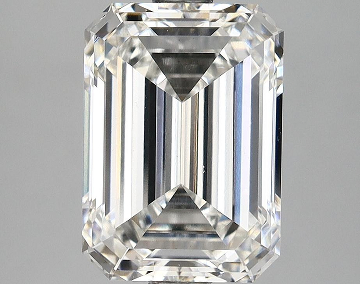 3.07 Carat Emerald Shaped Ideal Cut VVS2 IGI Certified Lab Grown Diamond