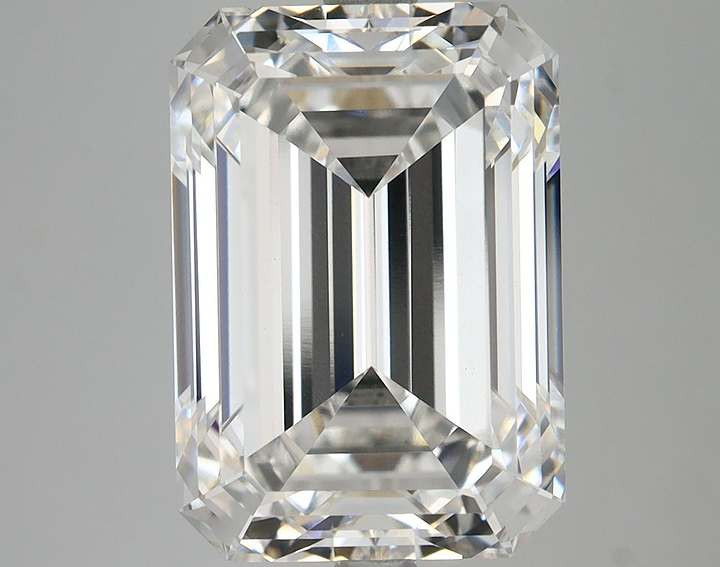 8.29 Carat Emerald Shaped Ideal Cut VVS2 IGI Certified Lab Grown Diamond