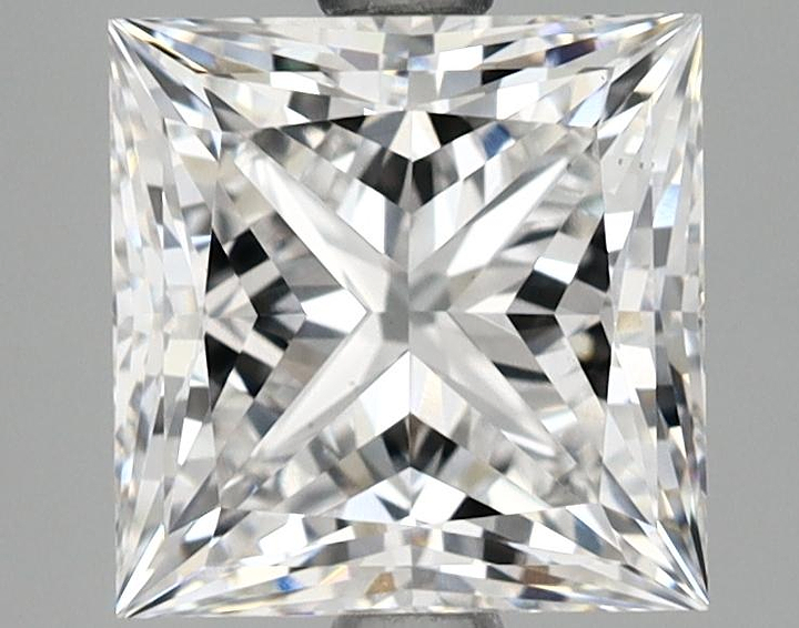 2.55 Carat Princess Shaped Ideal Cut VS2 GIA Certified Lab Grown Diamond