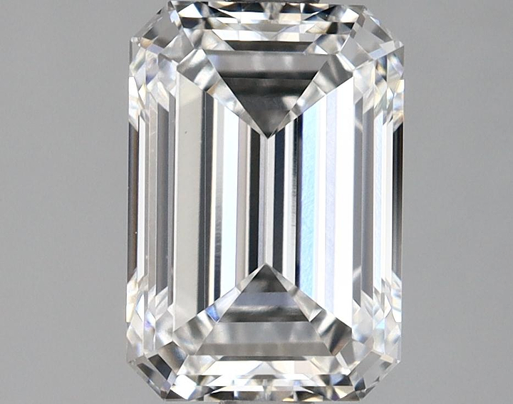 2.07 Carat Emerald Shaped Very Good Cut VVS2 GIA Certified Lab Grown Diamond