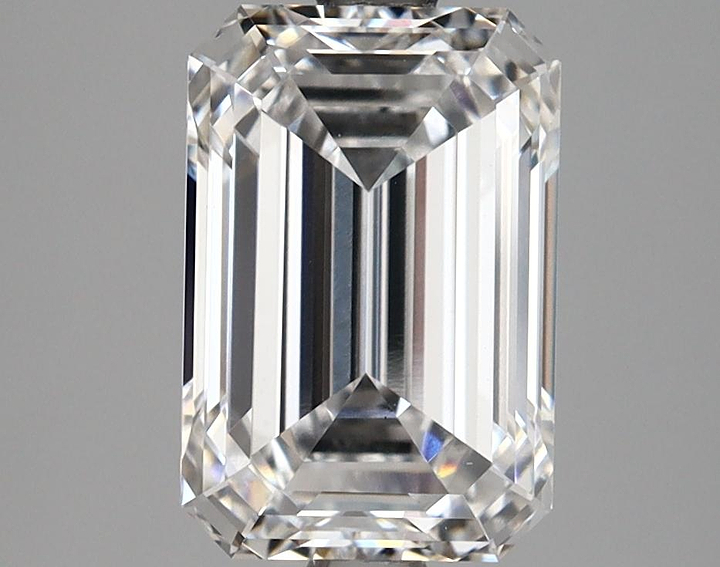 2.89 Carat Emerald Shaped Excellent Cut VS2 GIA Certified Lab Grown Diamond