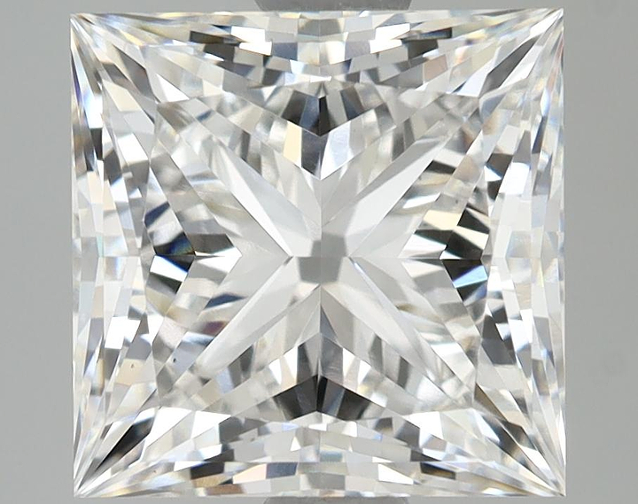 3.04 Carat Princess Shaped Ideal Cut VS1 IGI Certified Lab Grown Diamond