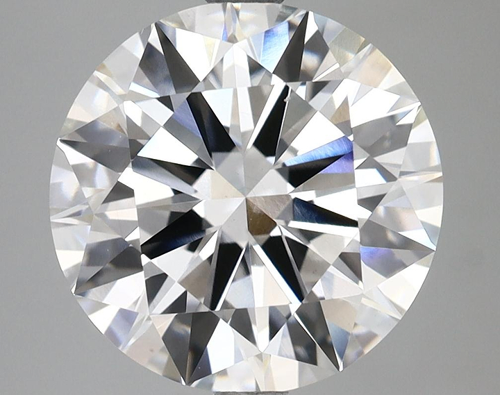 4.53 Carat Round Shaped Excellent Cut VVS2 IGI Certified Lab Grown Diamond