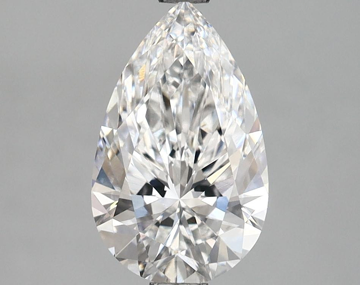 1.55 Carat Pear Shaped Ideal Cut VVS2 IGI Certified Lab Grown Diamond